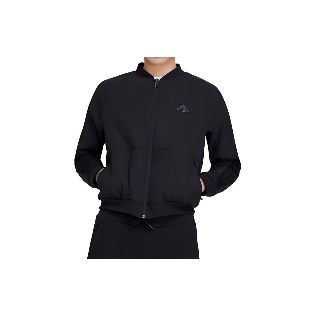 Adidas Bomber Jacket Sweatshirt Women Outerwear Black DW5716