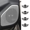 Autocollant Insigne en Aluminium pour Haut-parleur d'Autoradio Décoration Accessoires Auto Pour MINI Cooper JCW WORKS R55 R56 F55 F56 R57 R58 R59 R60