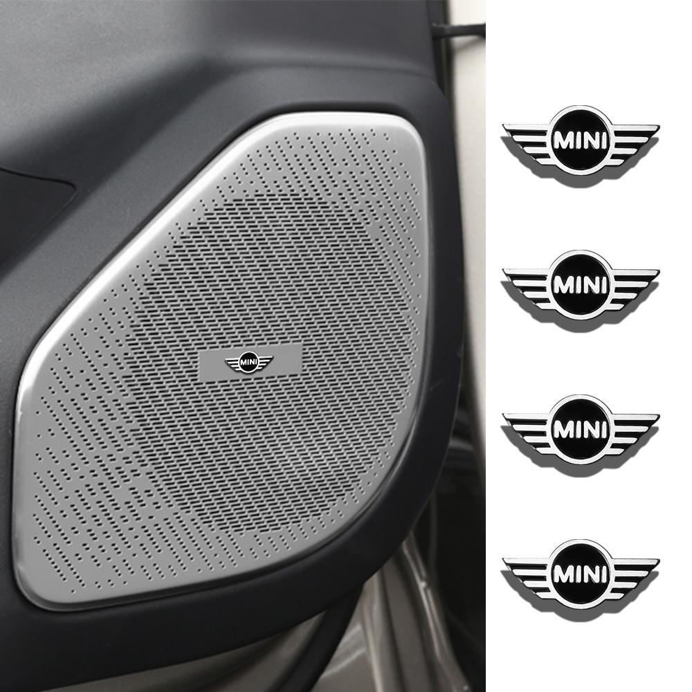 Car Audio Speaker Aluminum Badge Sticker Decoration Auto Accessories For MINI Cooper JCW WORKS R55 R56 F55 F56 R57 R58 R59 R60 H55