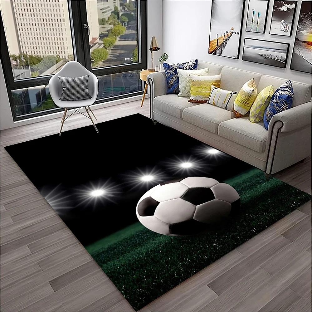 Dywanik dywan na boisko do piłki nożnej do domu salon sypialnia pokój zabaw sofa wycieraczka dekoracja, dywanik do strefy gier dla dzieci mata podłogowa antypoślizgowa