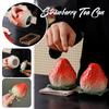 Ceramic Tea Cans Creative Cute Strawberry Storage Jar Household Sealed Moisture Proof Candy Tea Sealed Cans Kitchen Supplies