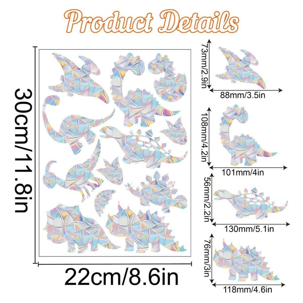 Christmas Windows Rainbow Prism Stickers Rainbow Film for Window Glass Clings Static Removable Suncatcher Decal Sticker