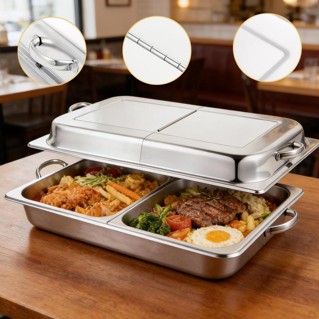 Hinged Convenient Reusable Multifunction Portable Full Size Opening for Chafer Restaurant