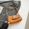 2025 new simple fashion casual small square bag women's simple fashion baguette bag trendy fashion shoulder armpit bag