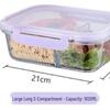 ZISIZ Rectangular Glass Food Storage Container