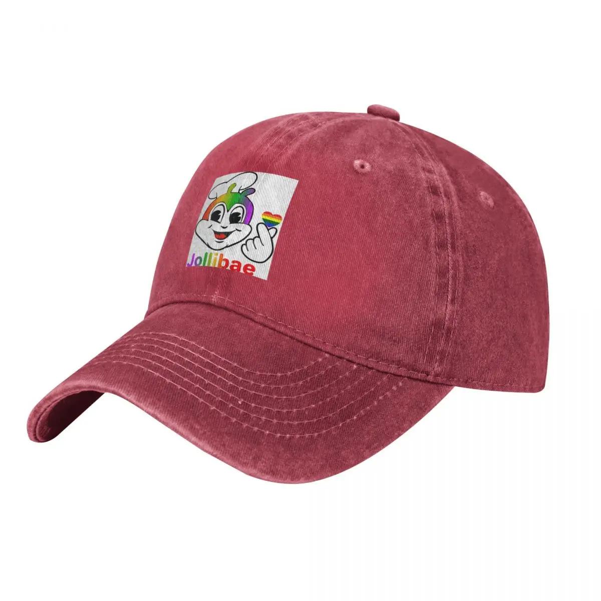 JOLLI BAE PRIDE JOLLIBEE Baseball Caps Fashion Washed Denim Hats Adjustable Casquette Sports Baseball Cowboy Hat for Unisex One Size