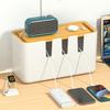Cable Tidy Box Management Case Space Saving Decor Multifunction Holder Cord Organizer for Tabletop Office Loose Wires Bedroom