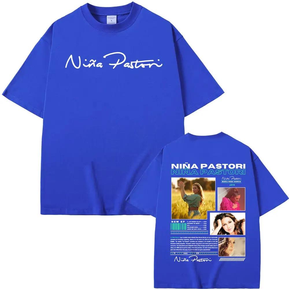 Niña Pastori Singer Album Graphic TShirt  Unisex Casual Crewneck HighQuality Trendy Vintage Tee Top Women And Men Tshirts