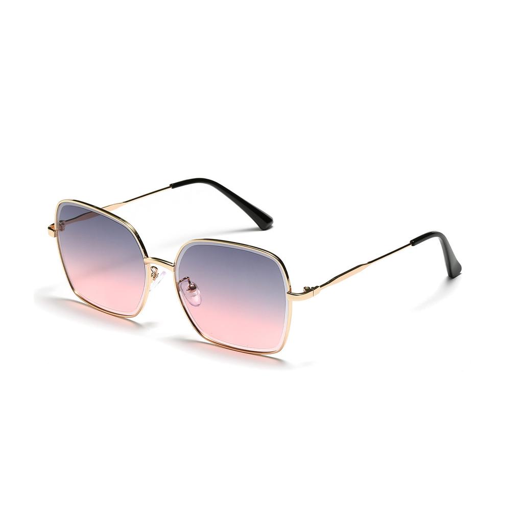 Square Thin Frame Metal Glasses, Classic Hot-Selling Travel Sunglasses Women Ins New Sunglasses Trendy Men