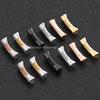 20mm 21mm Massives gebogenes Endstück für Rolex Submariner Uhrenarmband für Wassergeister für Daytona Gummiarmband Nahtlose Verbindung 2 Stück