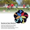 6PCS Rubber Basketball Spot Marker Anti-Slip Numbered Practice Mats  Basketball Dribbling