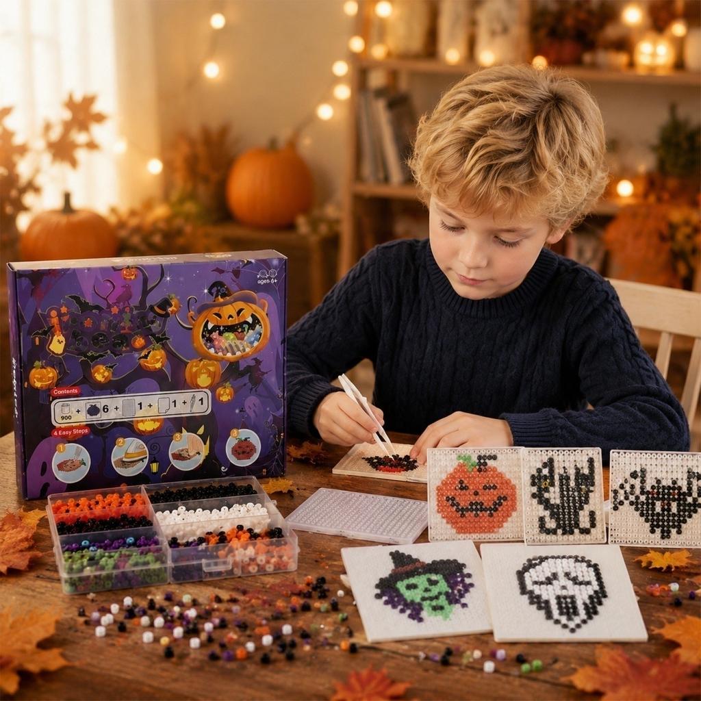 Beads Kit Complete Tool Set and Materials DIY for Kids - Quality Halloween Toy