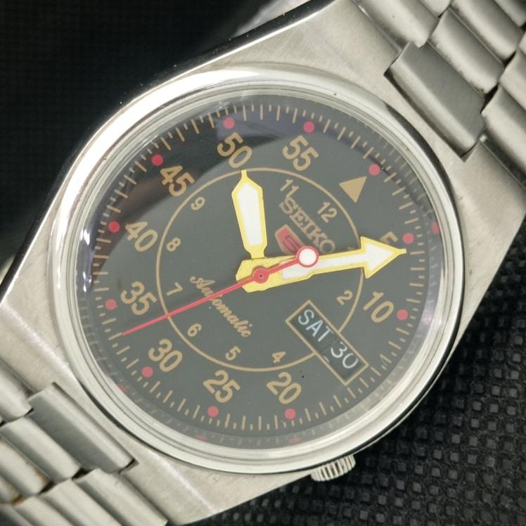 

Б/У винтажные мужские часы SEIKO 5 AUTOMATIC 7019A из Японии, черные, 621c-a415312-2 SKU621c-a415312
