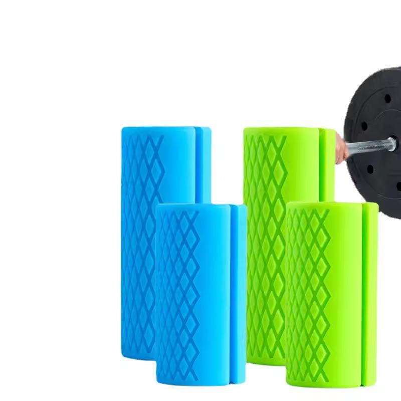 Factory Fitness Training Weight Lifting Non-slip Thick Silicone Barbell Grip Silicone Anti-slip Barbell Grips With Custom Logo 10*5cm чёрный