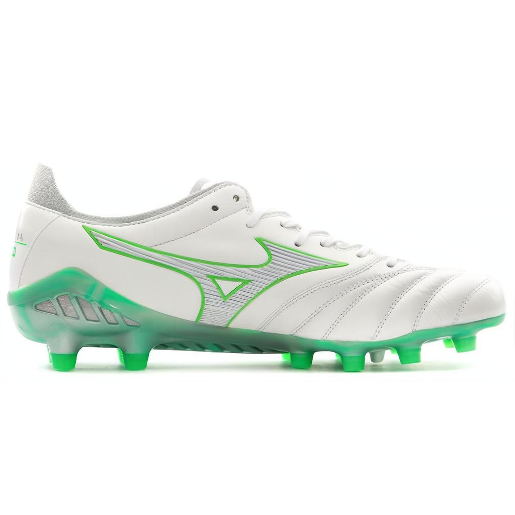Mizuno Morelia Neo III Low Football Shoes White Green Men Football Shoes P1GA228037