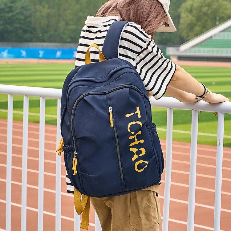 

Men s and Women s Bag 2025 New Retro workwear Chest Bag Campus Student Backpack Large Capacity Backpack синій