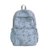 Color Solid Simple Bamboo Pattern Student Backpack For School And Use Daily