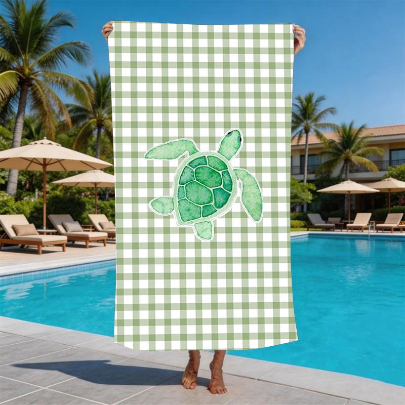 Tropical Hawaiian Hibiscus Microfiber Beach Towel Oversized Extra Large Sand Free Pool Towels Quick Dry Super Absorbent Swim