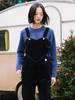 VINCENT NAVY Corduroy Heart Overalls_Navy