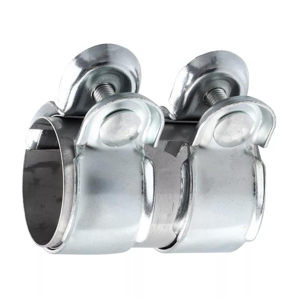 Exhaust Clamp Stainless Steel 45mm 50mm 63mm Exhaust Tube Pipe Connector Joiner Sleeve Clamp Adjustable Tip Car Accessories
