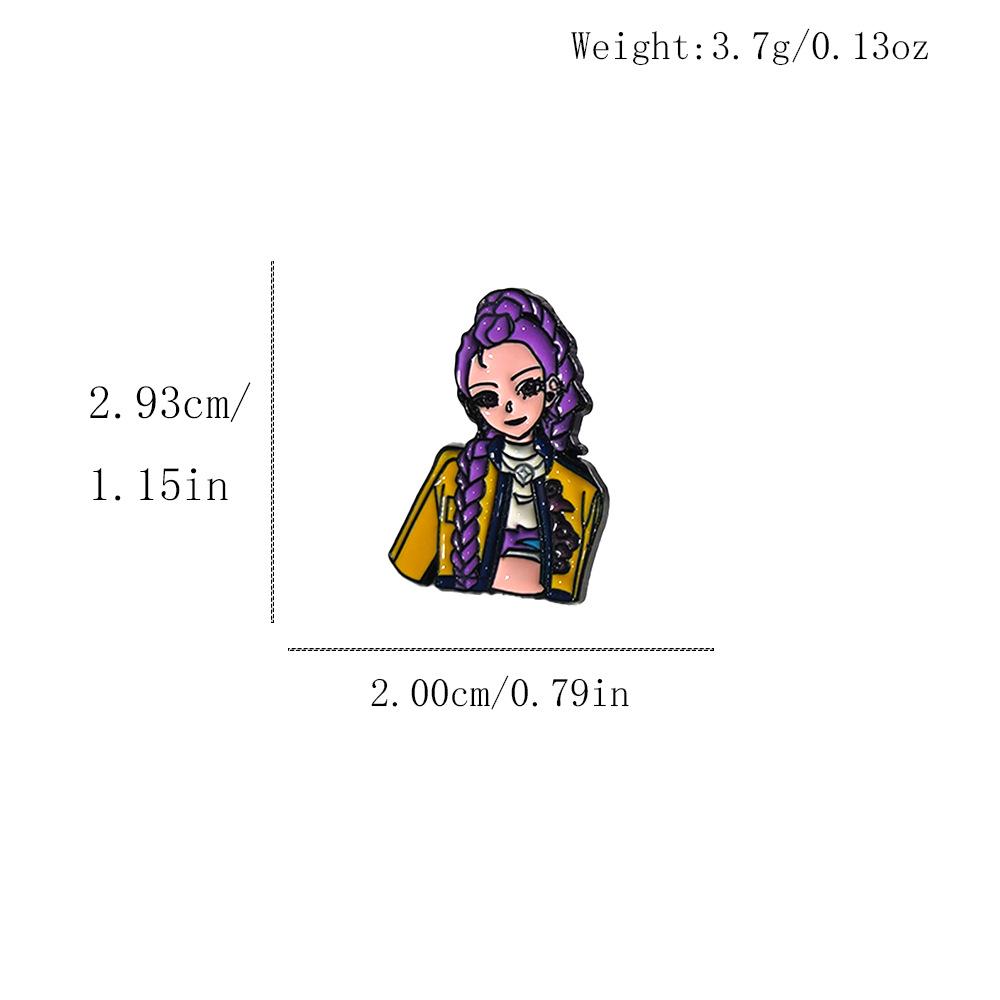 Popular Demon Slayer Metal Badge: K-POP Lumizo Yi Mila Cartoon Brooch