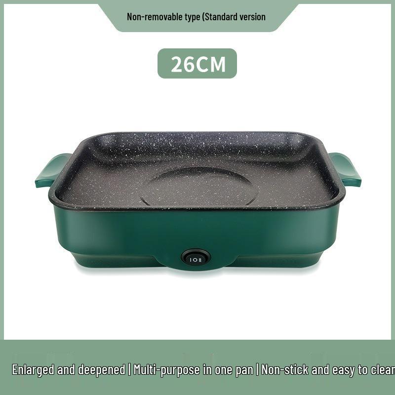 Pentola Elettrica Multifunzione per Grigliata: Shabu-Shabu, Frittura, Arrosto e Barbecue Coreano a Basso Fumo