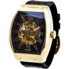Daniel & Douglas DD8808 Analog Automatic Skeleton Watch Men's Black Gold