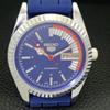 VINTAGE REFURBISHED SEIKO 5 AUTOMATIC 6309A JAPAN MENS BLUE DIAL WATCH a440831-4