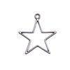 Five-Pointed Star Charms Multi Color Alloy Plain Pendants For Celestial Themed Jewelry