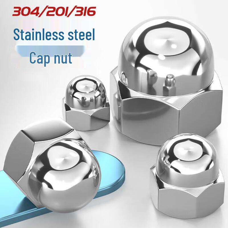 304 Stainless Steel Dome Head Decorative Nut Cap