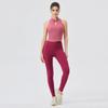 Export New Chinese Women's Yoga Vest with Chest Pad Buckle Bubble Wrap Sports Running Vest Nude Feel Skinny Yoga Clothes