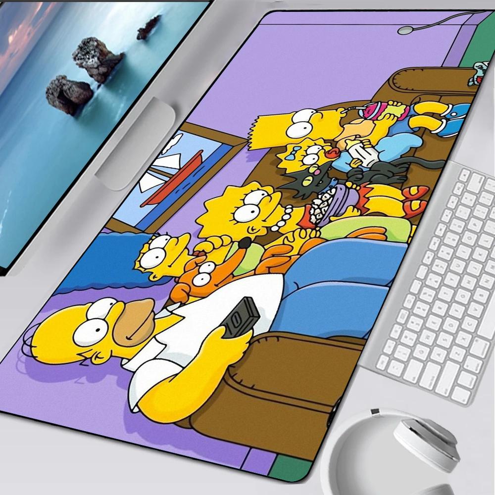 Die Simpsons Cartoon Mauspads Gummi-Matte Laptop XXL Mauspads Notizbuch Gamer Computertisch Gaming Zubehör