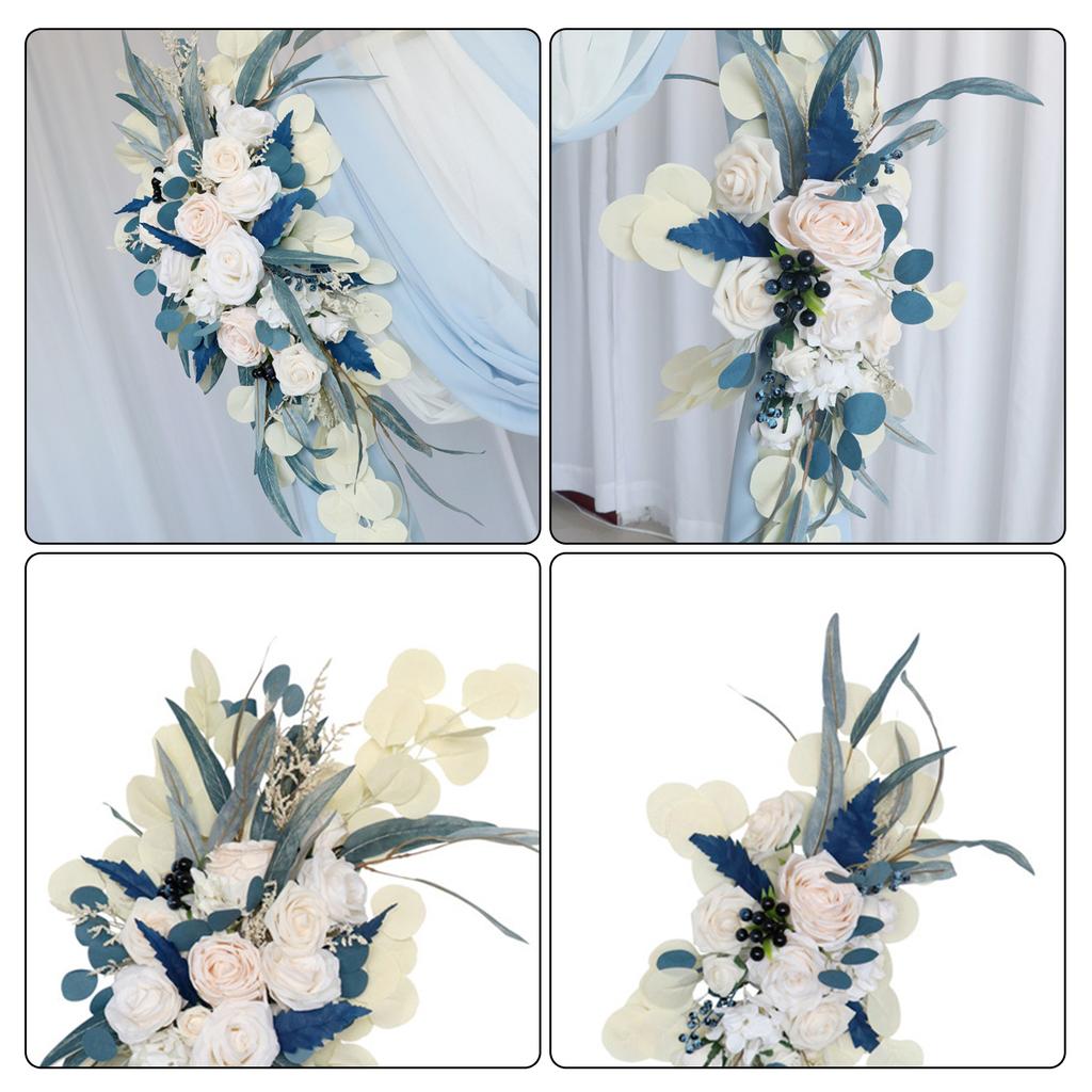 1 Pair Wedding Arch Flowers Artificial Flower Swags Outdoor Welcome Reception Decorations Props S L