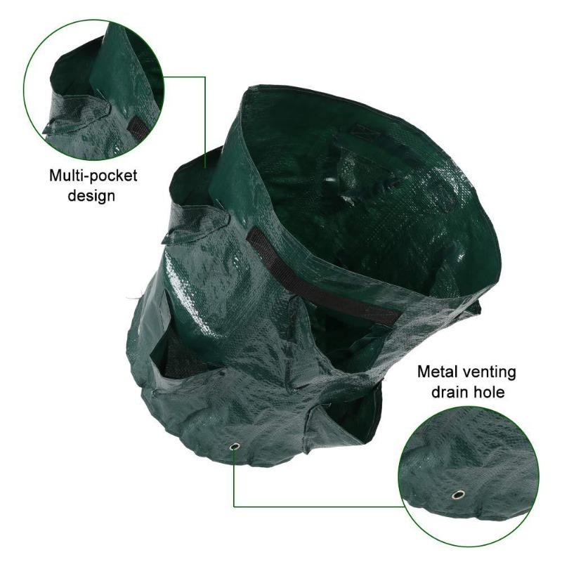 5/7/10 Gallon PE Strawberry Planter Grow Bags Potato Pot Gardening Pots Home Jardin Flower Veg Tomato Planting Tools Container