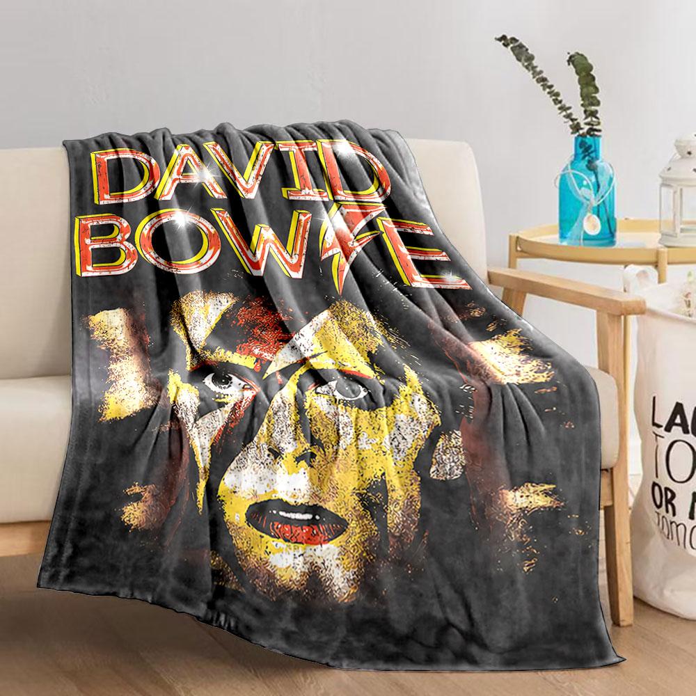 Bowie Lightning Bolt Blanket for all seasons blanket lunch break throw gift