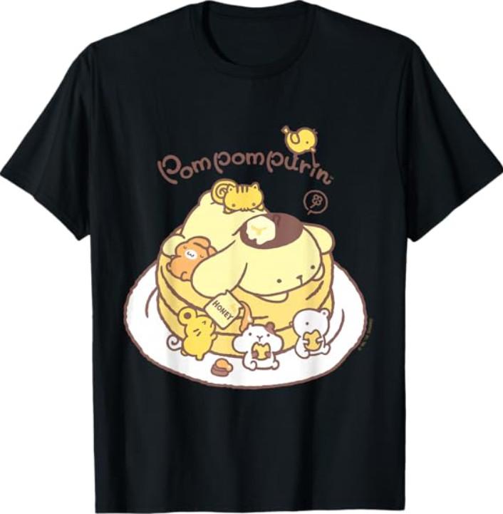 Pompompurin Pancake Friends Tee Shirt T-Shirt