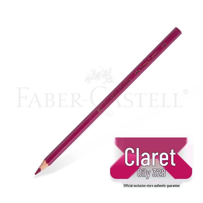 Faber-Castell Art Oil-Based Colored Pencils Set - Red, White, Black, and 60 Single and Complementary Colors.