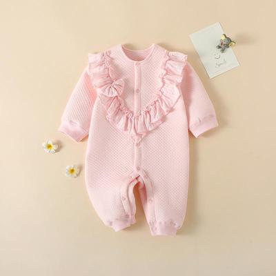 Adorable Barboteuse pour Bébé Fille avec Nœud - Tenue de Princesse pour Nouveau-né