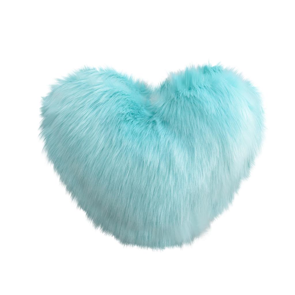 Creative Heart-Shaped Plush Throw Pillow/Cushion/Backrest With Insert/Sofa Lumbar Support