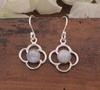 Solid 925 Sterling Silver Moonstone Gemstone Dangle Drop Earrings Women Earrings