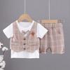 Summer Children's Two-Piece Set: Vest & Shorts