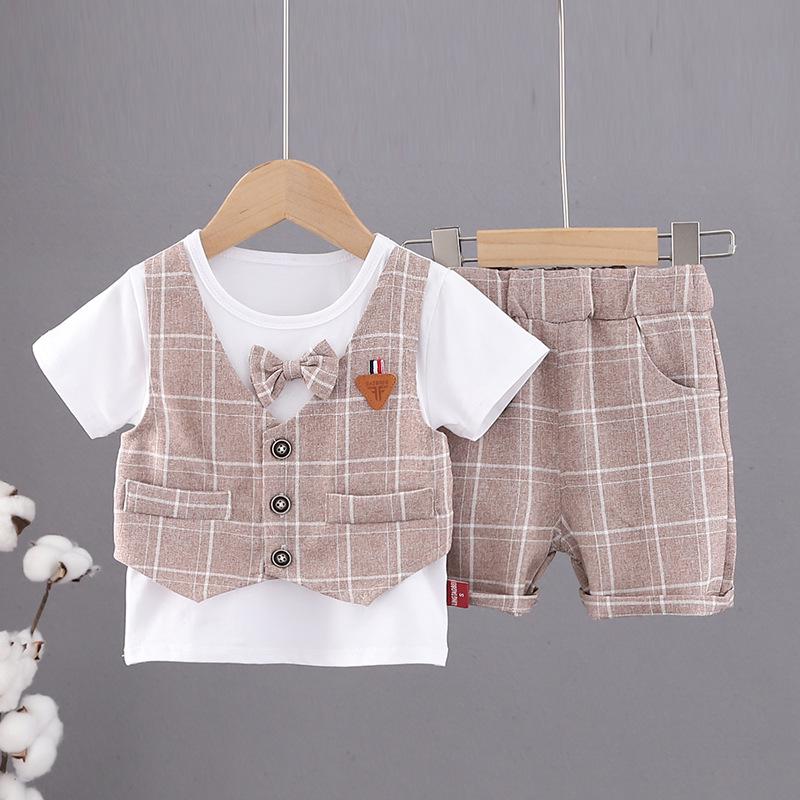 Summer Children's Two-Piece Set: Vest & Shorts