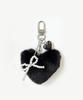 MONOFLUX Double Heart Ribbon Keyring