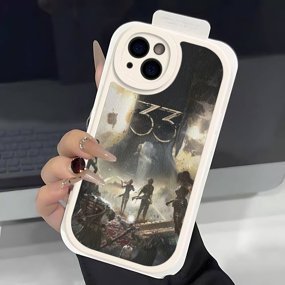 

RPG Игра C-Clair O-Obscur E-Expedition 33 Для IPhone 16 15 14 13 12 11 Pro Max Plus Кожаный Чехол для Телефона 12 pro max