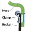 1pc Aquarium/Fish Tank Bucket-Style Water Hose Holder for Aquarium Water Changes