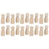 40pcs 35mm Size Wooden Peg Dolls Wooden People Figures DIY Craft Figures  DIY Arts Crafts