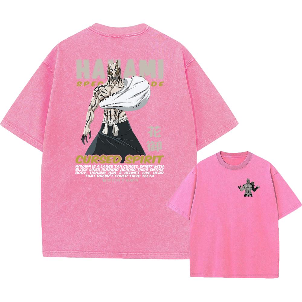 Anime Acidové tričko Jujutsu Kaisen Gojo Satoru Trička Vypraná Pánská Dámská Bavlněná Trička Ryomen Sukuna Retro Topy