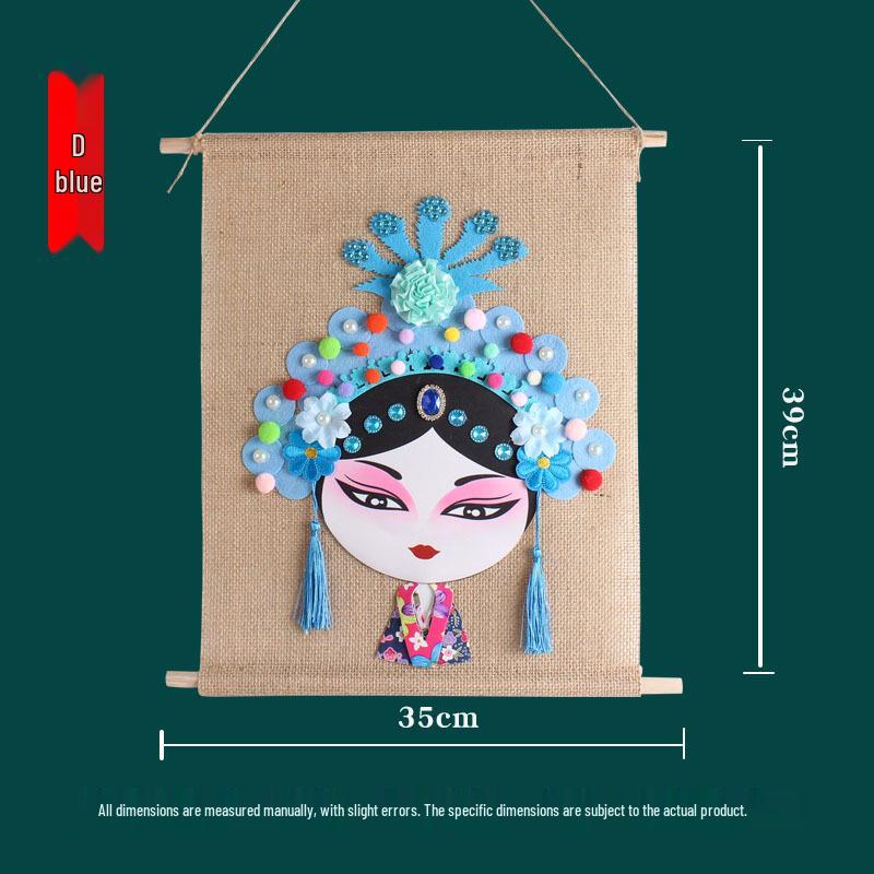 Dziecięcy Zestaw do Samodzielnego Tworzenia Masek Opery Pekińskiej: Rękodzieło na powrót do szkoły z tutorialem