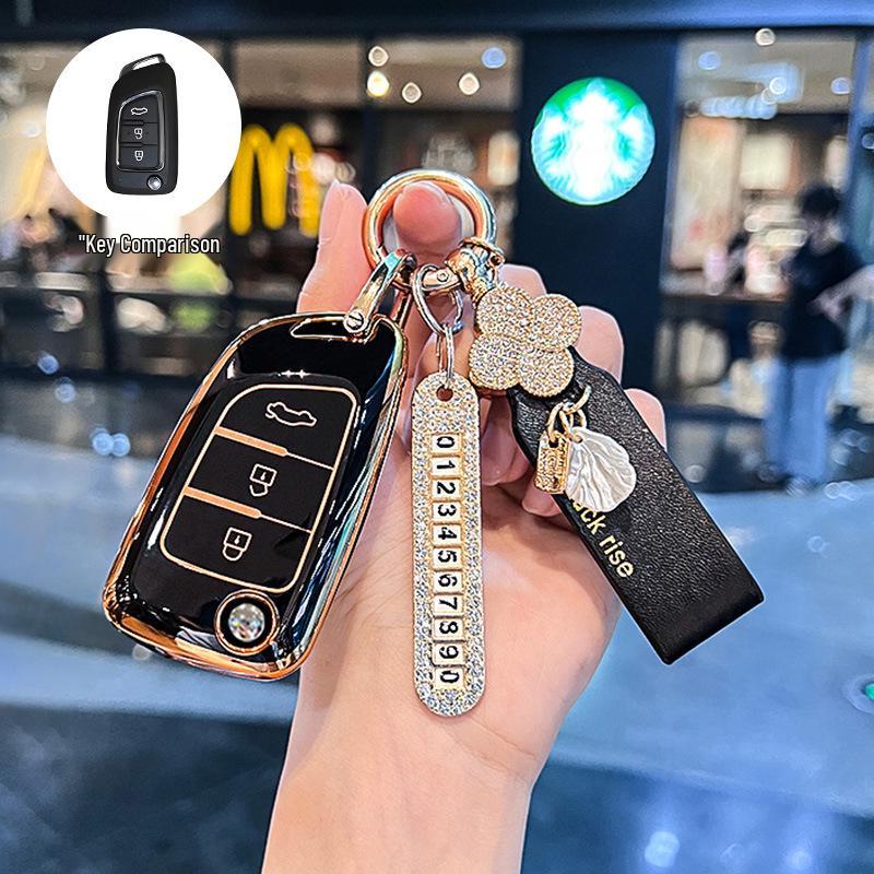 Stylish Key Case for Dongfeng Fengshen AX7, AX3, AX4, AX5, Fengdu MX5, A30 Car Models