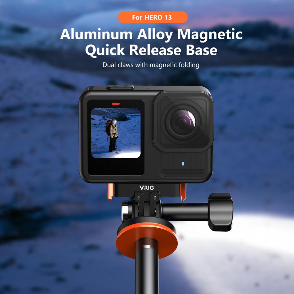 Sports Camera Magnetic Quick Release Mount Magnetic Adapter Mount Aluminum Alloy Magnetic Quick